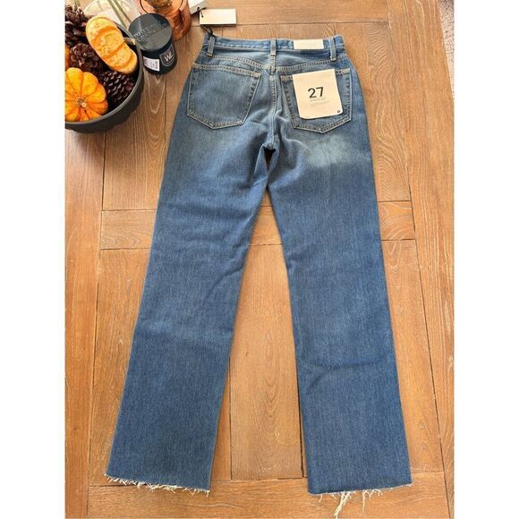 NWT RE/DONE 90s High Rise Loose in Destroyed Broken Blue Size 27 - Picture 5 of 10